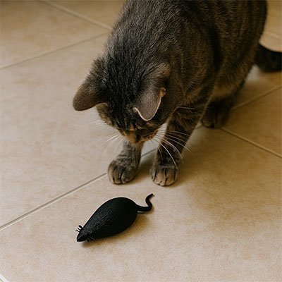 Jouet chat interactif en forme d'insectes et de souris - Chatjoue