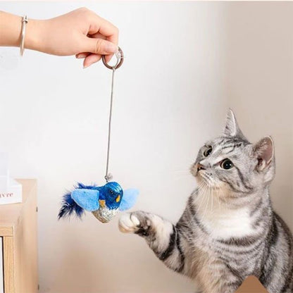 Jouet chat interactif petit oiseau chanteur - Chatjoue