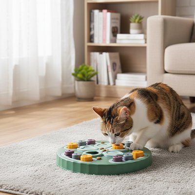 Jouet chat interactif existe en 2 coloris
