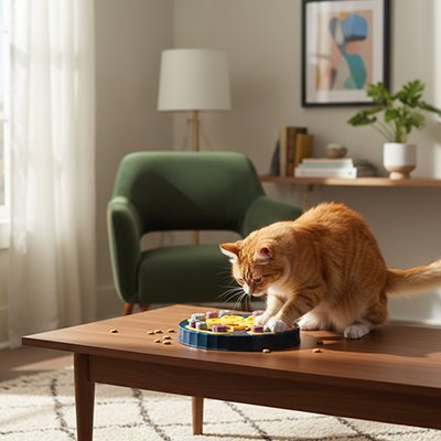 Jouet chat interactif idéal pour les très gros mangeur 