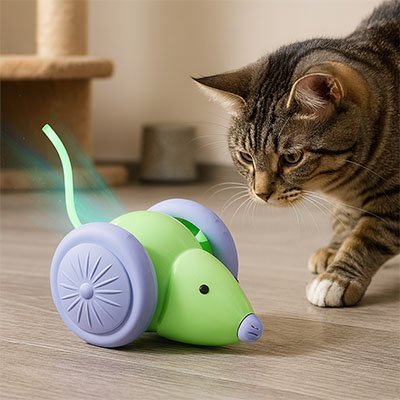 Jouet chat interactif souris de chasse - Chatjoue