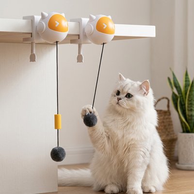 Jouet Chat interactif le mécanisme fait bouger la ficelle 