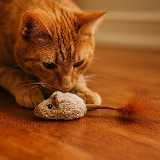 Jouet Chat interactif souris à attraper | courcat_chajoue - Chatjoue