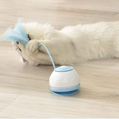 Jouet chat interactif petit moteur stimulant et sa soucoupe - Chatjoue