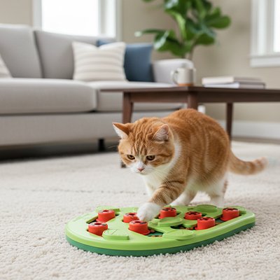 Jouet Chat interactif plusieurs cachettes pour les croquettes