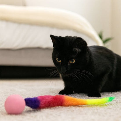 Jouet chat interactif boule et longue queue | Stimul'Instinct - Chatjoue