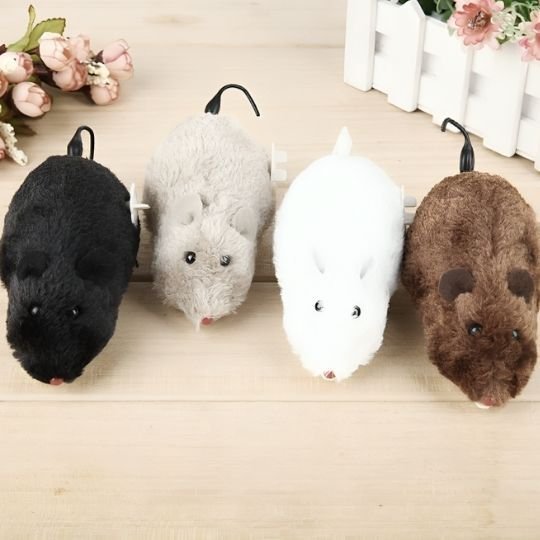 Jouet chat interactif petite souris à remonter - Chatjoue