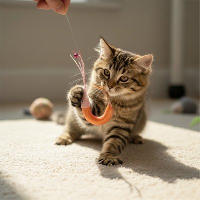 Jouet Chat crevette Interactive | InstFélin - chatjoue - Chatjoue