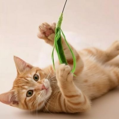Jouet chat la tige fait 50 cm