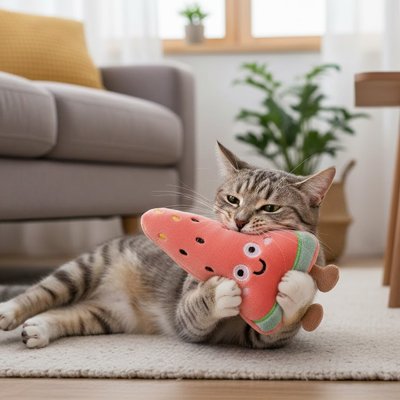 Jouet Chat pastèque