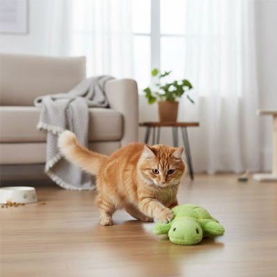 Jouet chat peluche animal interactive| StimulanFélin - chatjoue - Chatjoue