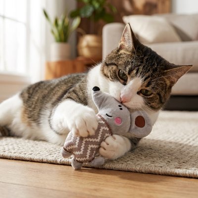 Jouet Chat peluches fruit et animal