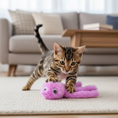 Jouet Chat Poulpe en Peluche - Interactif Félin Actif - Chatjoue - Chatjoue