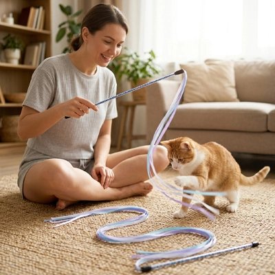 Jouet Chat pour jouer à l'intérieur ou à l'extérieur