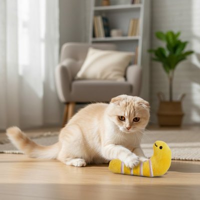 Jouet chat taille adaptées à la gueule du chat