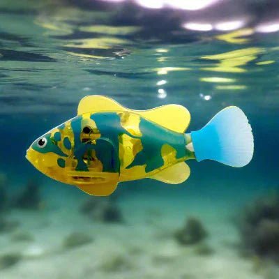 Jouet Interactif Chat - CatchyFish™ - Jaune Pale - Chatjoue