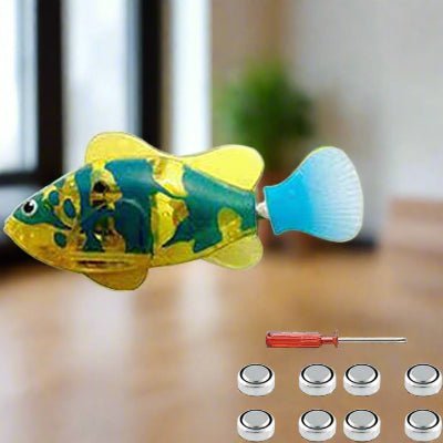 Jouet Interactif Chat - CatchyFish™ - Jaune Pale - Chatjoue