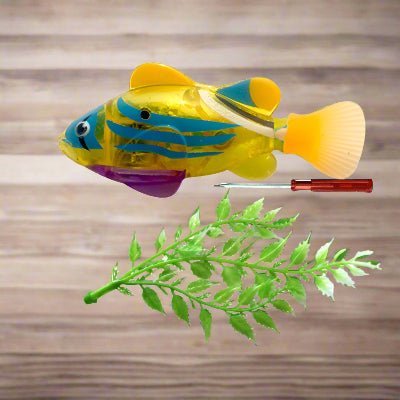 Jouet Interactif Chat - CatchyFish™ - Jaune Poussin - Chatjoue