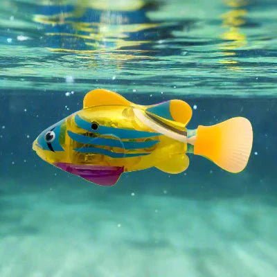 Jouet Interactif Chat - CatchyFish™ - Jaune Poussin - Chatjoue