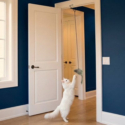 jouet pour Chat avec souris pour susciter l'instinct du chat 