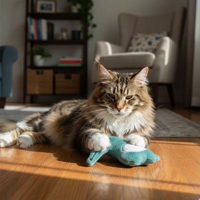 Jouet pour chat beau crocodile