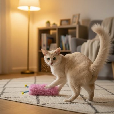 Jouet pour chat jolie chenille et ses antennes | Félimalin - chatjoue - Chatjoue