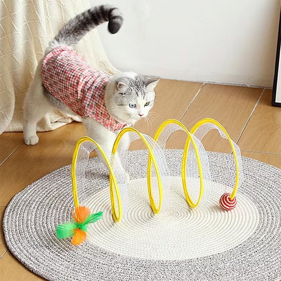 Jouet pour chat tunnel ouvert | Félin Actif - Chatjoue