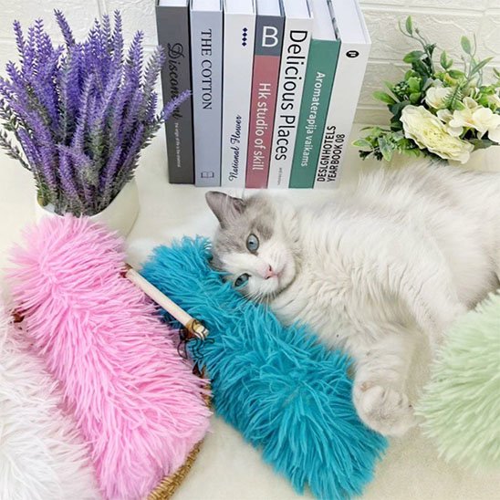Jouet pour chat de couleurs vives ou pastel