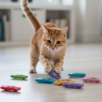 Jouet pour Chat coccinelle et scarabée interactifs| insectPlay - chatjoue - Chatjoue