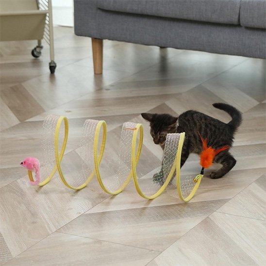 Jouet pour chat tunnel ouvert | Félin Actif - Chatjoue