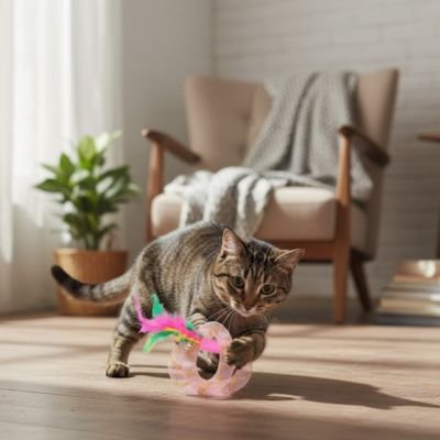 Jouet pour Chat Anneau Infini Interactif - Premium - Chatjoue - Chatjoue