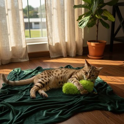 Jouet pour chat jolie chenille et ses antennes | Félimalin - chatjoue - Chatjoue