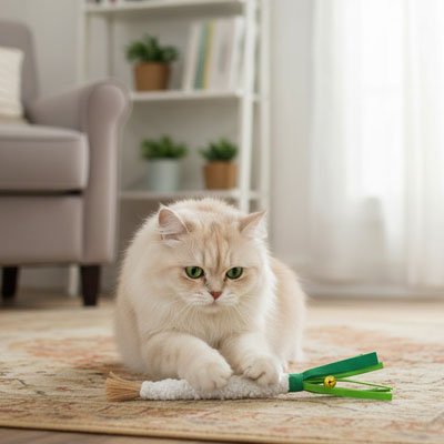 Jouet pour Chat forme de poireau