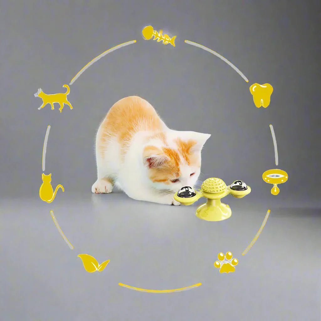 Jouet Pour Chat - MultifunctionalGlowingBall™ - Jaune - Chatjoue