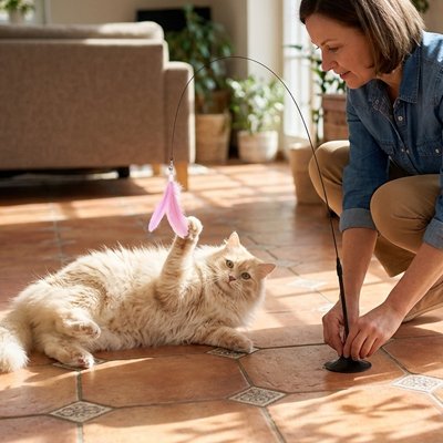 Jouet pour chat ne demande pas d'interaction humaine
