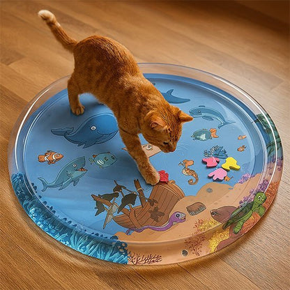 Jouet pour chat piscine matelas à eau | piscinate - chatjoue - Chatjoue