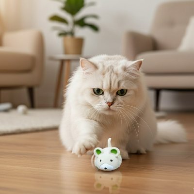Jouet pour chat petite sourie à moteur 