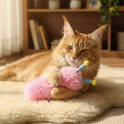 Jouet pour chat jolie chenille et ses antennes | Félimalin - chatjoue - Chatjoue
