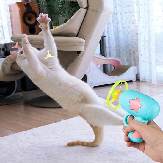 Jouet pour chat pistolet à hélice | Stimu - Félin - Chatjoue