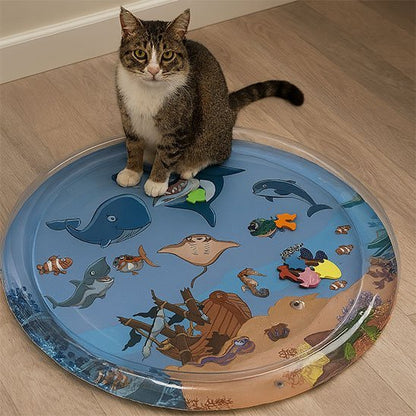 Jouet pour chat piscine matelas à eau | piscinate - chatjoue - Chatjoue
