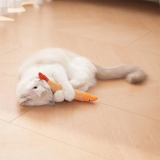 Jouet pour Chat poisson avec bruissement stimulant - Chatjoue