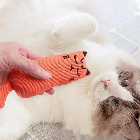 Jouet pour chat peluche en forme de félin | Félin'stinct - Chatjoue
