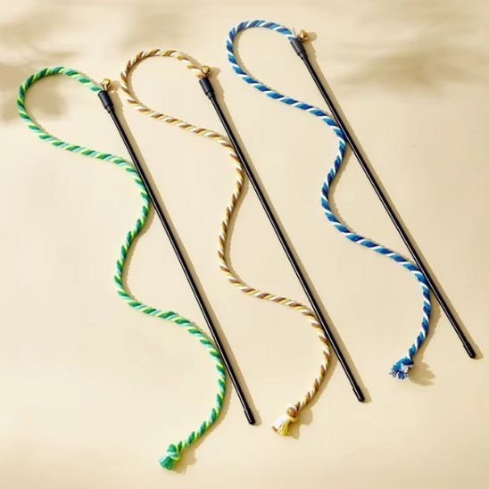 Jouet Corde Interactif pour Chat - Stimule l'Instinct de Chasse - Chatjoue - Chatjoue