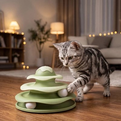 Jouet pour Chat verte chat bouge boule avec patte