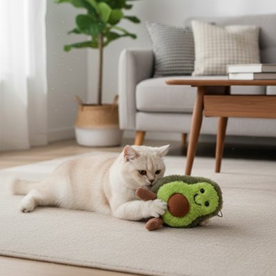 Jouet pour Chat verte et marron