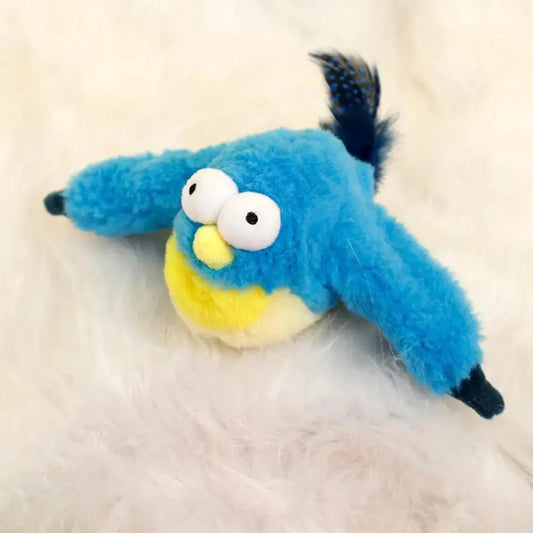 Jouets Interactifs Pour Chat - ChirpingFlappingBird™ - Bleu - Chatjoue