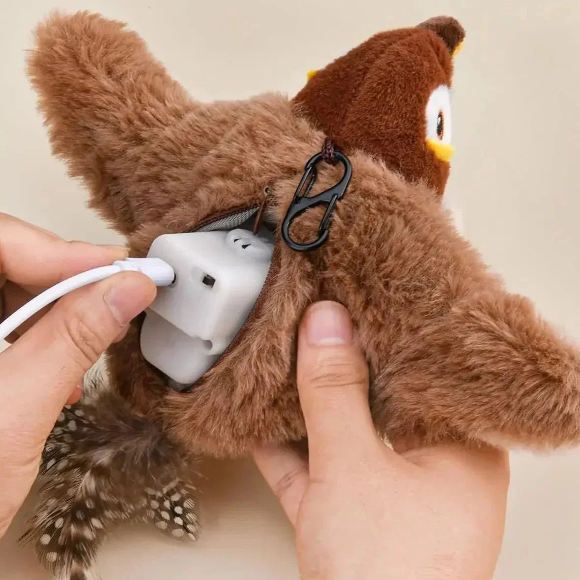 Jouets Interactifs Pour Chat - ChirpingFlappingBird™ - Marron - Chatjoue