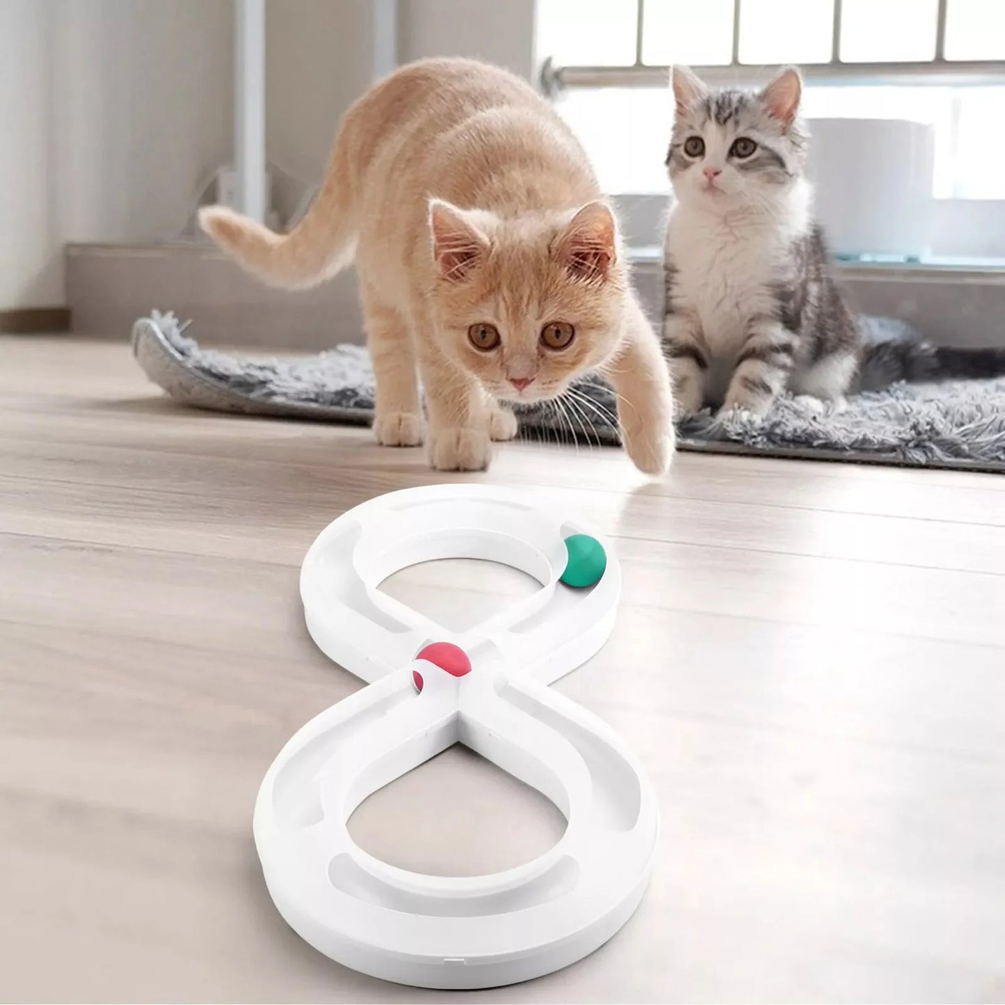Jouets Interactifs Pour Chat - HouseholdTurntableTunnel™ - Blanc - Chatjoue