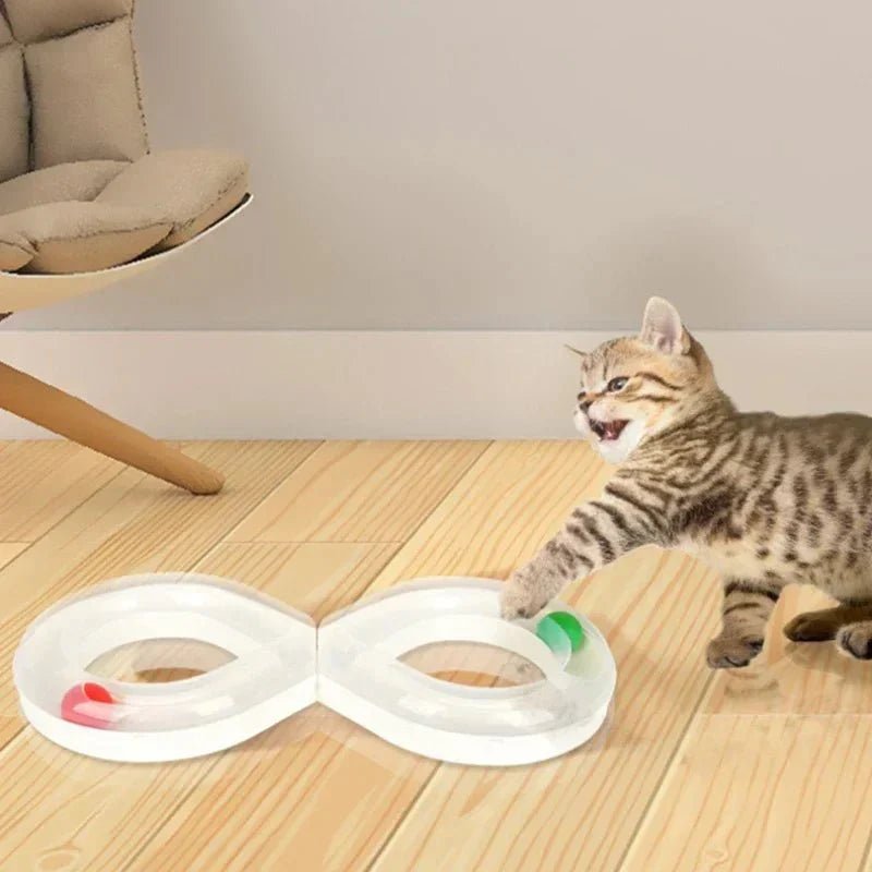 Jouets Interactifs Pour Chat - HouseholdTurntableTunnel™ - Blanc - Chatjoue