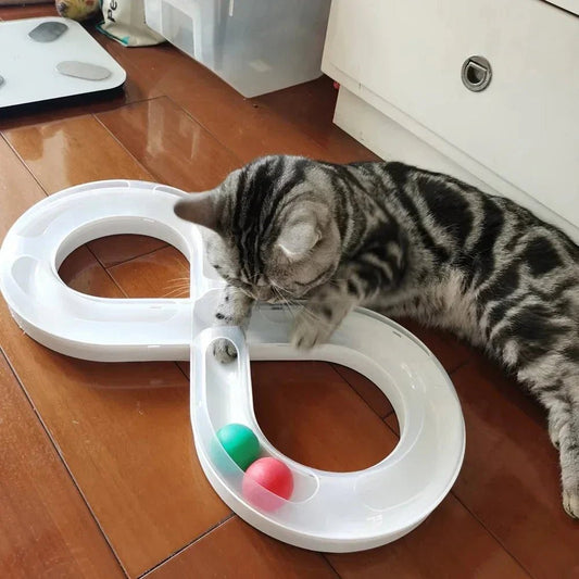Jouets Interactifs Pour Chat - HouseholdTurntableTunnel™ - Blanc - Chatjoue